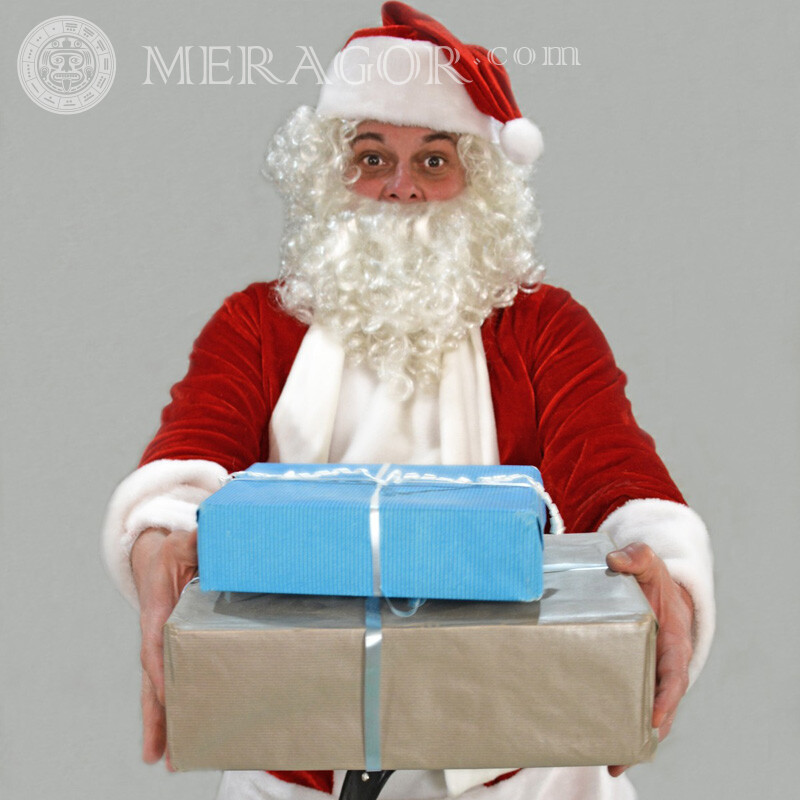 Photo de courrier du Père Noël Père Noël de Nouvel an Fêtes