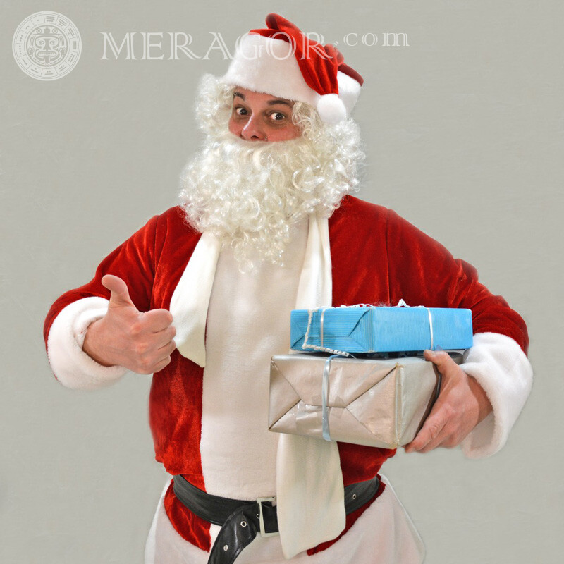 Santa Claus Foto Bilder für Ihr Profilbild Weihnachtsmann Weihnachten Avatare Feierzeit