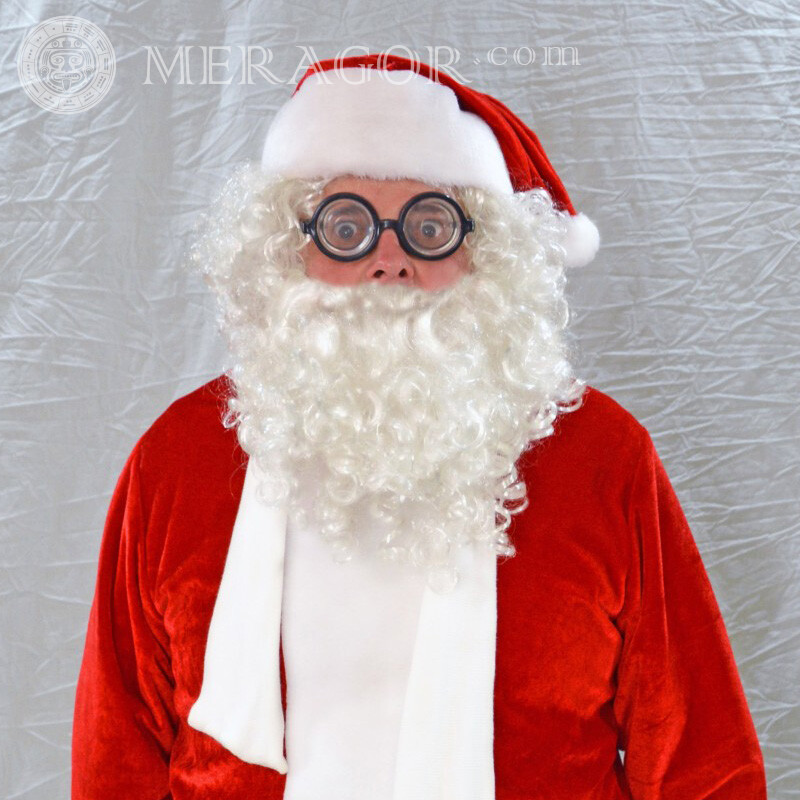 Santa claus face photo Santa Claus New Year Holidays