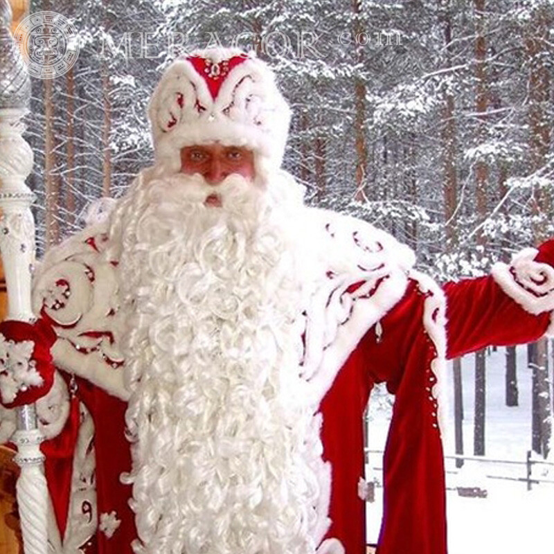 Foto de capa do Papai Noel russo Papai noel Para o ano novo Feriados