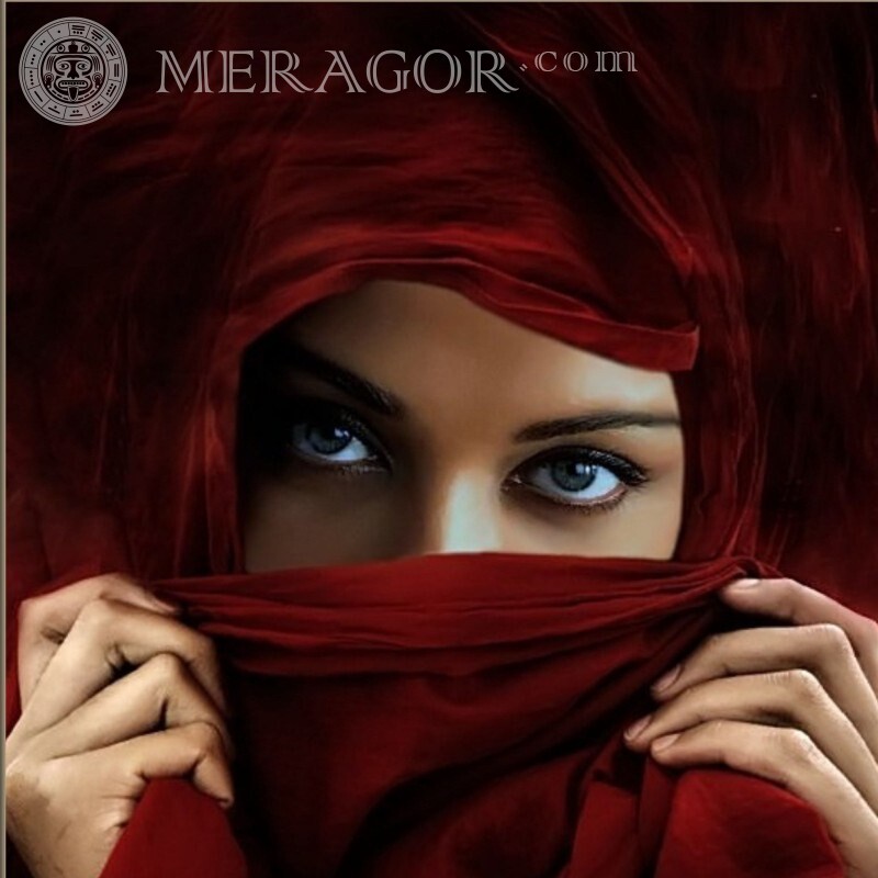 Girl in a hijab photo for icontar download Arabs, Muslims Without face Girls