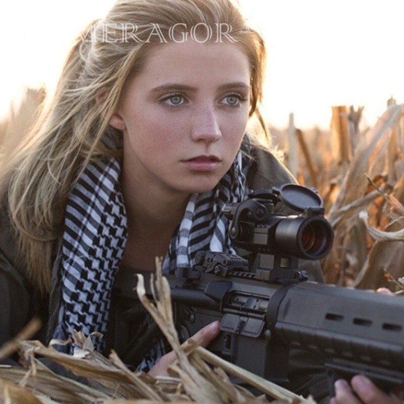 Девушка снайпер на аву скачать С оружием, воины Counter-Strike Standoff Девочки