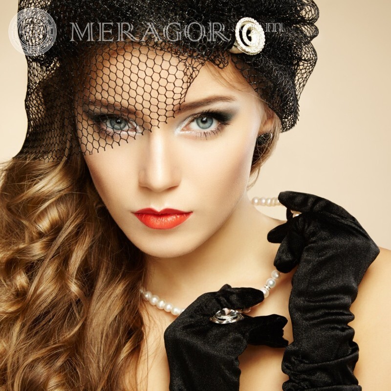 Glamorous girl for icon download Glamorous In a cap Girls
