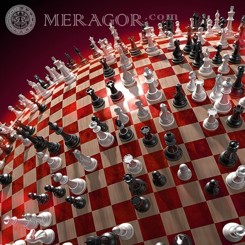Tabuleiro de xadrez no avatar Xadrez