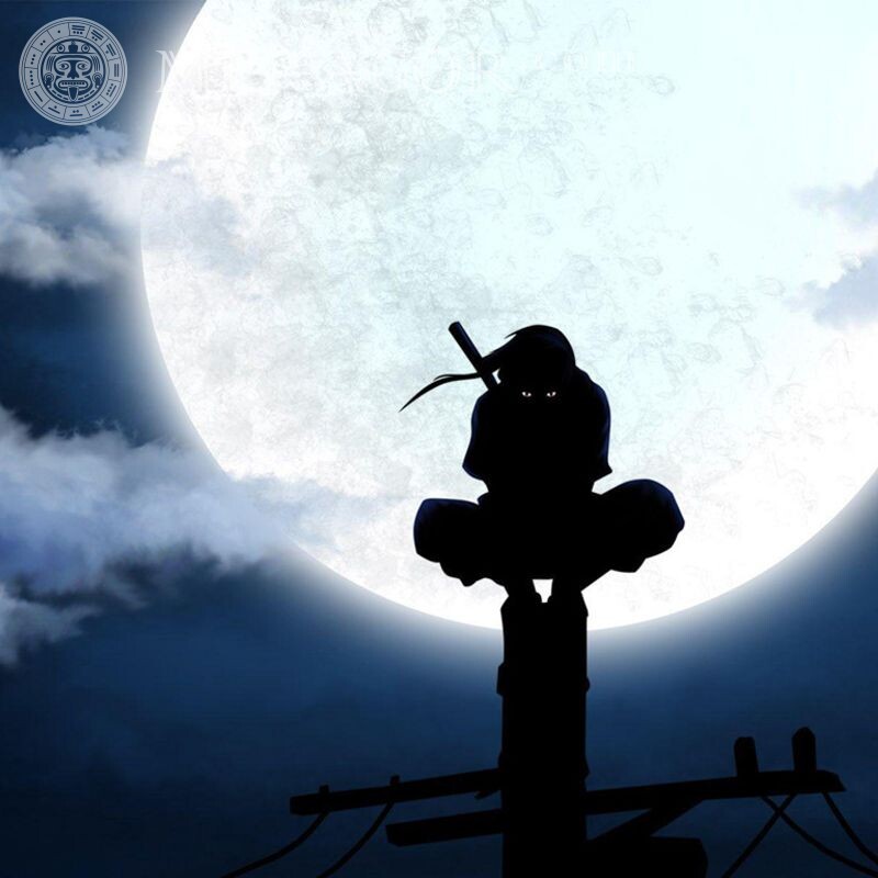 Силуэт ниндзя картинка на аву Все игры Аниме, рисунок С оружием