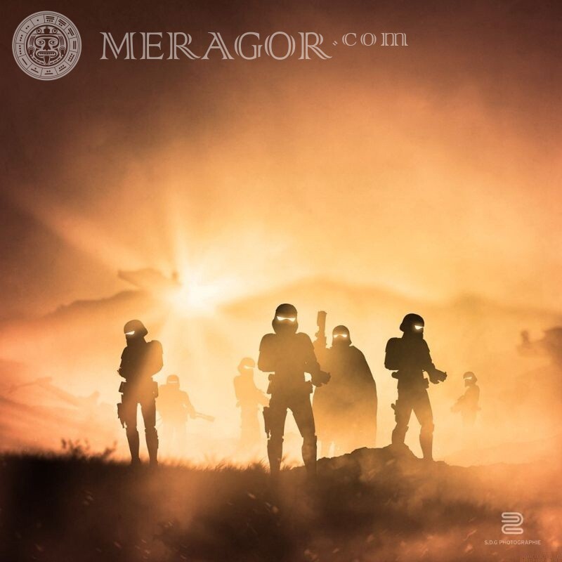 Silhouetten eines Soldatenavatars im Dampf Silhouette Steam