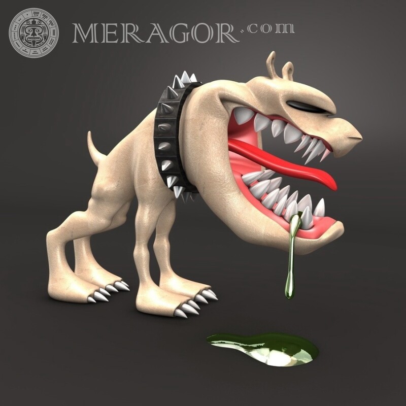 Angry funny dog ​​on avatar Humor Dogs Funny animals