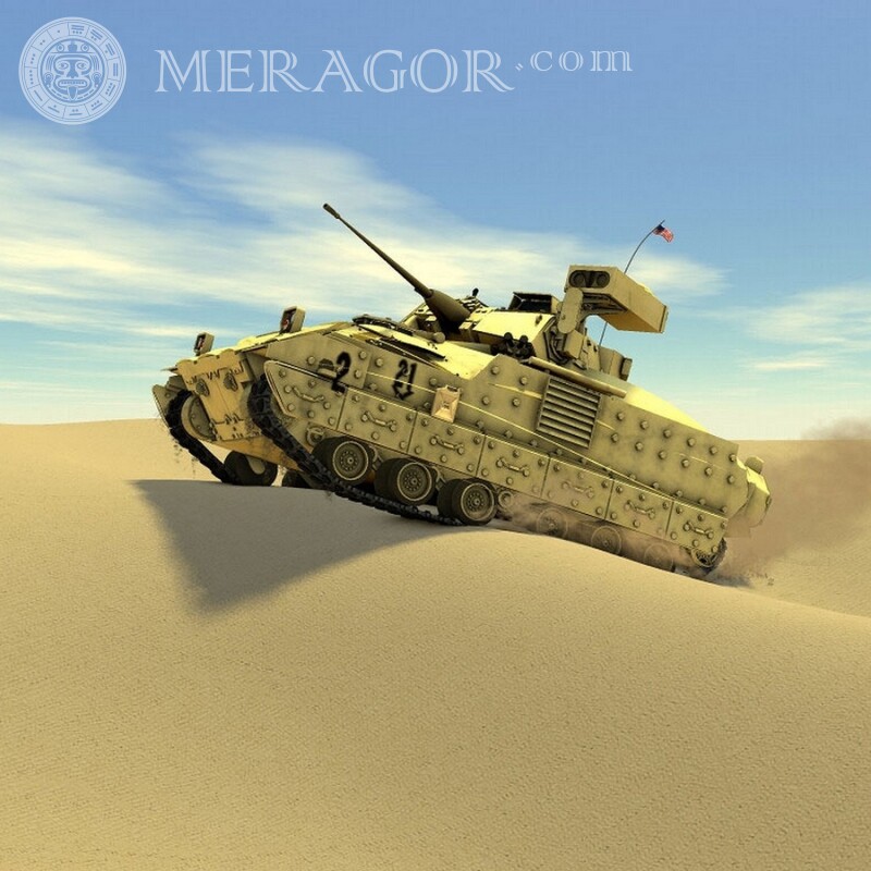 Laden Sie ein kostenloses Foto für einen Mann mit einem Panzer auf einem Avatar herunter Militärische Ausrüstung Transport
