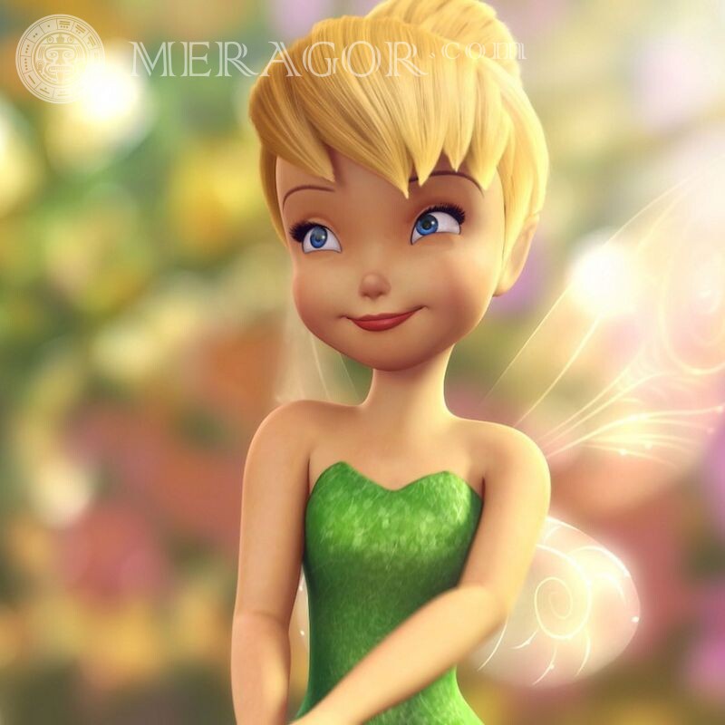 Hada Tinkerbell de Peter Pan en avatar Caricaturas