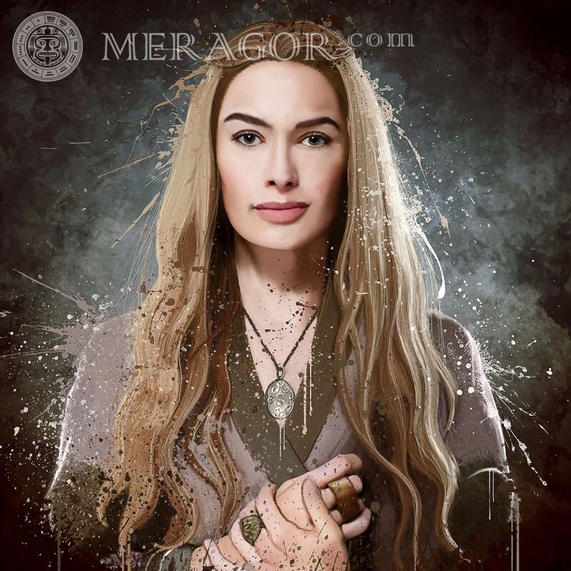 Cersei Lannister picture for icon Faces, portraits Abstraction Women