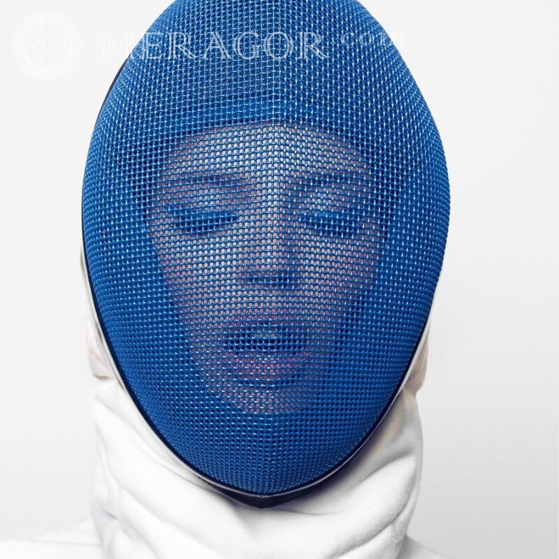 Girl in a fencer mask Mask Sporty