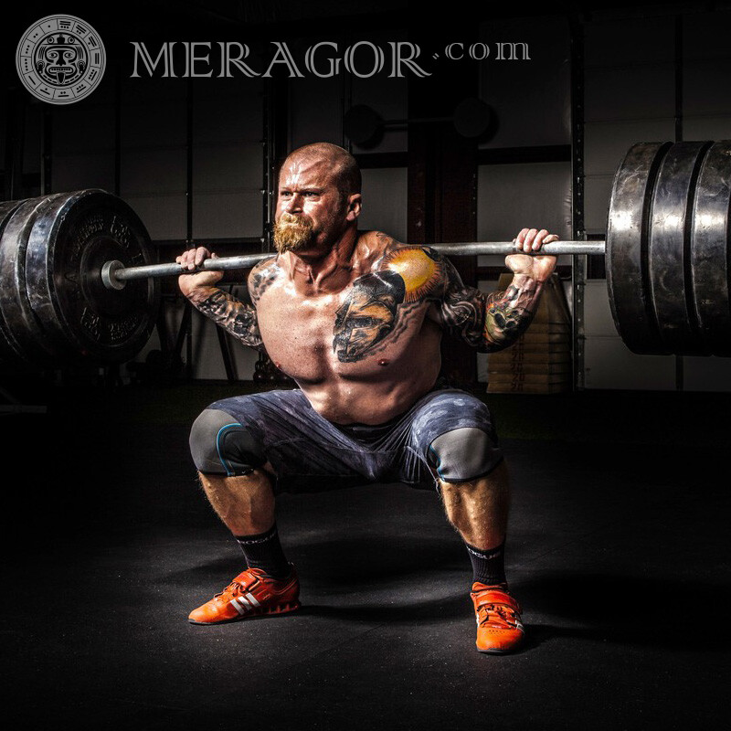 Muscle strength photo Mod Men Bearded