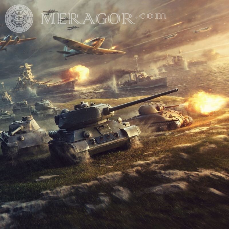 Bild mit Panzern auf Avatar herunterladen Alle Spiele Transport